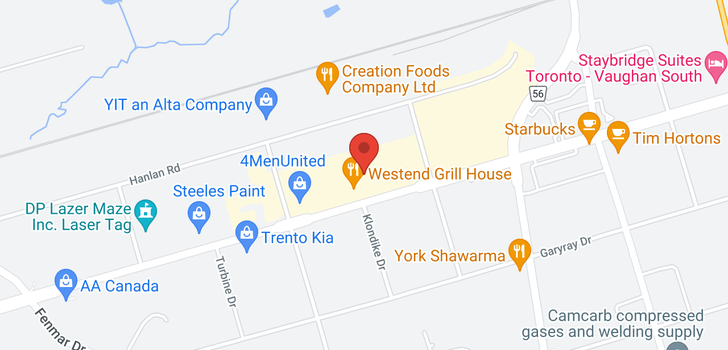 map of #25 -4000 STEELES AVE W